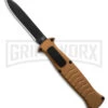 AKC X-treme EVO Gold OTF Automatic Knife - Black Plain Spear Point -Akc Sales Store AKC Xtreme EVO Gold Automatic Knife Black Plain GX 41624 hd large