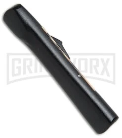 AKC Concord Cheetah OTF Automatic Knife- Flat Grind Black Plain 7 AKC Concord Cheetah OTF Automatic Knife- Flat Grind Black Plain -Akc Sales Store AKC concord cheetah black BP 19134 er side large