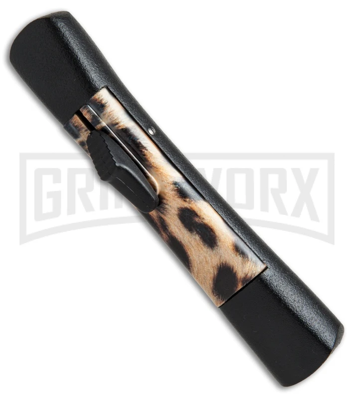 AKC Concord Cheetah OTF Automatic Knife- Flat Grind Black Plain 4 AKC Concord Cheetah OTF Automatic Knife- Flat Grind Black Plain - Image 2
