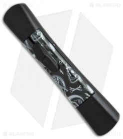 AKC Concord OTF Automatic Knife Route 66 Skull (3.25" Black Flat) 7 AKC Concord OTF Automatic Knife Route 66 Skull (3.25" Black Flat) -Akc Sales Store AKC concord route 66 skull flat grind black plain BP 19004 er side
