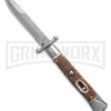 Automatic Italian Style Swinguard 9" Stag W/Clip - Damascus Bayonet Blade 2 Automatic Italian Style Swinguard 9" Stag W/Clip - Damascus Bayonet Blade -Akc Sales Store Italian Style Stiletto Swinguard Automatic Knife Stag Horn w clip 4in Damascus BHQ 188209 td large