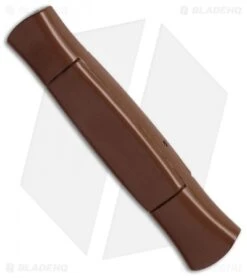 AKC 077 Concord OTF Automatic Knife Brown (3.25" Black Flat) -Akc Sales Store akc 077 otf brown black plain side cm