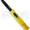 AKC 077 Concord Yellow OTF Automatic Knife - Black Plain -Akc Sales Store akc 077 otf yellow black plain cm large