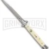 AKC 11" Sim Ivory Automatic Stiletto (Bayonet) 2 AKC 11" Sim Ivory Automatic Stiletto (Bayonet) -Akc Sales Store akc 11 stiletto sim ivory bayo large