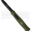 AKC Concord NATO Military Green OTF Automatic Knife - Dagger Black Plain -Akc Sales Store akc 16 nato military dagger large