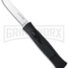 AKC 077 Concord Black OTF Automatic Knife - Flat Grind Satin Plain