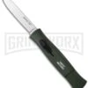 AKC Concord NATO Military Green OTF Automatic Knife - Flat Grind Satin Plain -Akc Sales Store akc 770 nato green silver flat large