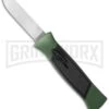 AKC 777 Blackfinger Green/Black OTF Automatic Knife - Flat Grind Satin Plain 2 AKC 777 Blackfinger Green/Black OTF Automatic Knife - Flat Grind Satin Plain -Akc Sales Store akc 777 green satin flat BHQ 34856 jr large