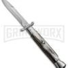 AKC 9" Italian Stiletto Swinguard Brazilian Horn Automatic Knife - Bayonet -Akc Sales Store akc 9 brazil horn bayo swing large