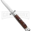 AKC 9" Italian Stiletto Swinguard Cocobolo Wood Automatic Knife - Bayonet -Akc Sales Store akc 9 swing bayo cocobolo large