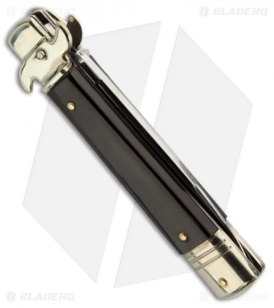 AKC Leverletto 7.75" Lever Lock Auto Italian Knife Cocobolo/Brass (3.2" Flat) 4 AKC Leverletto 7.75" Lever Lock Auto Italian Knife Cocobolo/Brass (3.2" Flat) - Image 2