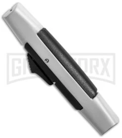 AKC 007 Concord White/Black OTF Automatic Knife - Satin Flat 7 AKC 007 Concord White/Black OTF Automatic Knife - Satin Flat -Akc Sales Store akc concord 007 white satin flat bottom cm large