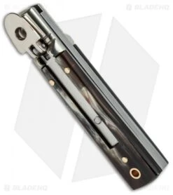 AKC Classic 6" Lever Lock Automatic Italian Knife Brazilian (2.5" Damascus) 7 AKC Classic 6" Lever Lock Automatic Italian Knife Brazilian (2.5" Damascus) -Akc Sales Store akc lever 6in braz damascus flat bottom cm