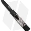AKC Minion Concord OTF Automatic Knife Snake Skin (2.3" Black Flat Grind) -Akc Sales Store akc mini concord black snake