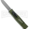AKC Minion Concord Green OTF Automatic Knife - Flat Grind Polish Plain -Akc Sales Store akc minion NATO flat large