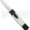 AKC Minion Concord Black/White OTF Automatic Knife - Dagger Satin Plain 1 AKC Minion Concord Black/White OTF Automatic Knife - Dagger Satin Plain -Akc Sales Store akc minion black white satin dagger cm bhq 31104 jr large