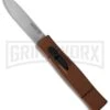 AKC Minion Concord Coyote Brown OTF Automatic Knife - Satin Plain 1 AKC Minion Concord Coyote Brown OTF Automatic Knife - Satin Plain -Akc Sales Store akc minion otf brown satin cm large