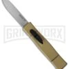 AKC Minion Concord Desert Tan OTF Automatic Knife - Satin Plain -Akc Sales Store akc minion otf desert tan satin cm large