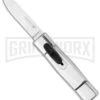 AKC Minion Concord Polished OTF Automatic Knife - Flat Grind Polish Plain -Akc Sales Store akc minion polished single edge bhq 33813 jr large