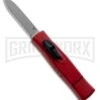 AKC Minion Concord Red OTF Automatic Knife - Flat Grind Polish Plain -Akc Sales Store akc minion red flat BHQ 50708 jr large