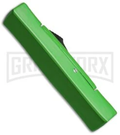AKC Minion Concord Green OTF Automatic Knife - Satin Plain -Akc Sales Store akc minion satin flat lime green BHQ dl side large