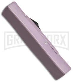 AKC Minion Concord Purple OTF Automatic Knife - Satin Plain -Akc Sales Store akc minion satin flat purple BHQ 36362 dl side large