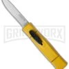 AKC Minion Concord Yellow OTF Automatic Knife - Satin Plain -Akc Sales Store akc minion satin flat yellow BHQ 36365 dl large