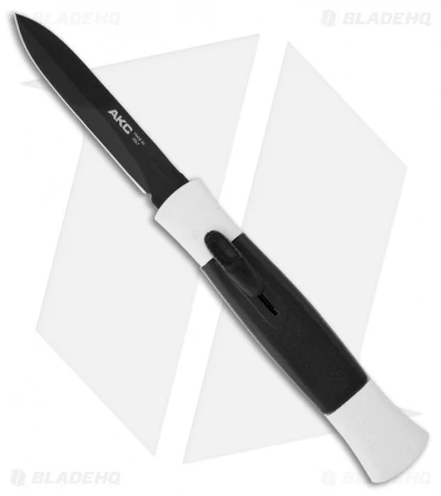 AKC Concord Dagger OTF Automatic Knife White/Black Wide (3.25" Black) 3 AKC Concord Dagger OTF Automatic Knife White/Black Wide (3.25" Black)