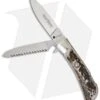 AKC Speed Hunter 2 Blade Automatic Italian Knife Stag Horn (3" Polish) -Akc Sales Store akc speed hunter 2 blades