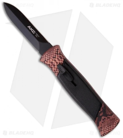 AKC 777 Blackfinger Dagger OTF Automatic Knife Snake (3.375" Black) 3 AKC 777 Blackfinger Dagger OTF Automatic Knife Snake (3.375" Black)