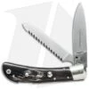 AKC Speed Hunter 2 Blade Automatic Italian Knife Dark Horn (3" Polish) -Akc Sales Store speed hunter dark horn cm